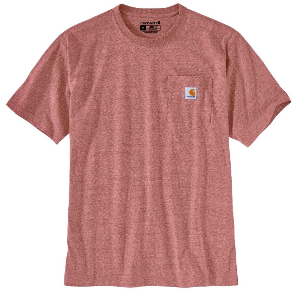 Carhartt original fit pocket tee heather pink